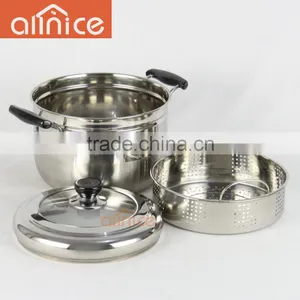 Allnice- Korea Design Ss201 Single Layer Steamer Pot With Steamer Insert and Vented Lid thumbnail-3
