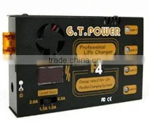 G.T.POWER 1-4S LiPO BALANCE CHARGER P4 W/battery Capacity Display thumbnail-1