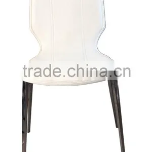 DINING CHAIR WITH WHITE BACK AND CHROME LEGS HC260 thumbnail-1
