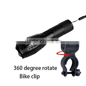 Waterproof Glow In The Dark G700 E17 Type Bicycle Zoomable Latern Lamp Light & 9 LED Rear Light Set thumbnail-2