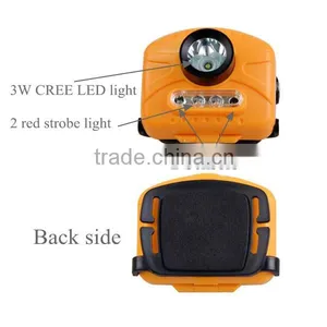 AAA Battery Powered Lightweight Plastic Camping Headlamp thumbnail-4