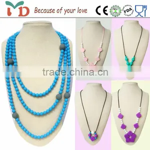 Soft Silicone Rubber Teething Ring/Silicone Necklace thumbnail-4