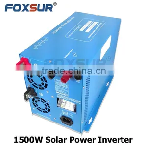 Household 1500W Pure Sine Wave Solar Inverter With PWM Solar Controller Digital Display 24V dc to 230V AC With Battery Charger thumbnail-1