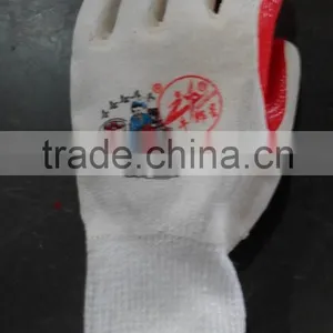 Altair 004 White Yarn Red Rubber Coated Gloves thumbnail-2