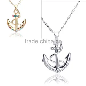 2016 Fashion Anchor Jewelry Crystal Wedding 18K Gold Necklace Designs Quality Choice Supplier's Choice thumbnail-1