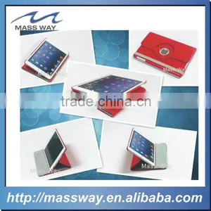 Blank CustomPU Red Leaher Case for IPAD thumbnail-5