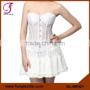 400501Woman Sexy White Lace Wedding Slimming Corset thumbnail-1