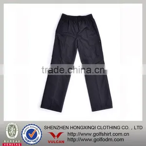 Navy Blue Color Nylon Fiber Men Casual Trousers Pants thumbnail-1
