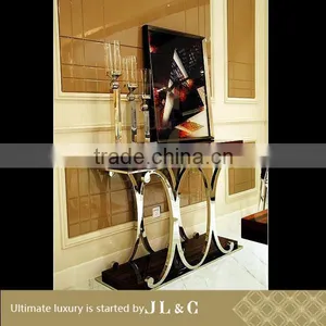 2015 Stainless Steel Console Table Produced by JL&C Furniture Lastest Designs 2014 (China Supplier) thumbnail-1