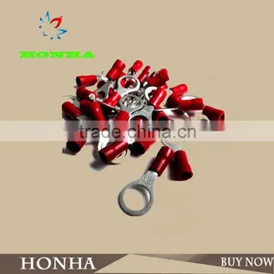 RED RING 8.4mm PUSH ON CONNECTORS ELECTRICAL TERMINALS AUTO WIRING RR84 thumbnail-1