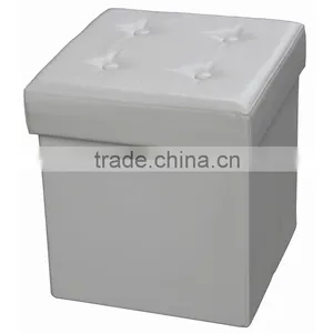 Purple Storage Ottoman Stools thumbnail-1
