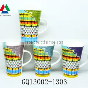 340ml Tea Sets Bone China Mugs Print With Handle Reusable Cheap Sale thumbnail-1