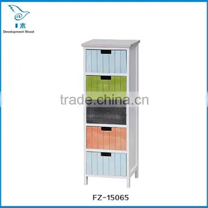 Paulownia Solid Wood Furniture Storage Cabinet Night Table thumbnail-3