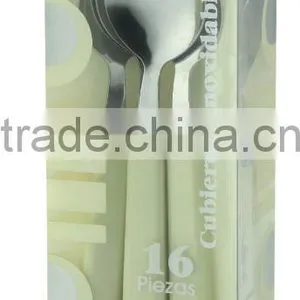 16-PCS Stainless Steel Cutlery, Cutlery Set, Stainless Steel Tableware Packing With PVC Box thumbnail-1