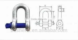 M4 Electric Galvanized Carbon Steel D Shape Shackle thumbnail-3