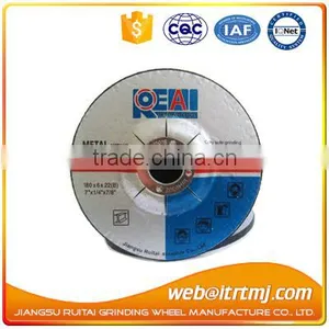180x6x22mm Abrasive Metal Depressed Center Grinding Wheel thumbnail-1