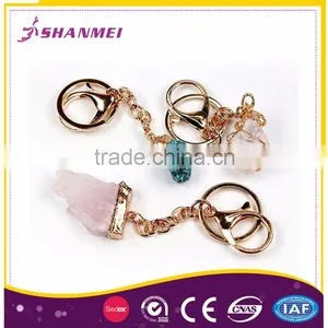 Customisable Packaging Druzy Alloy Wholesale Sexy Women Key Chain thumbnail-4