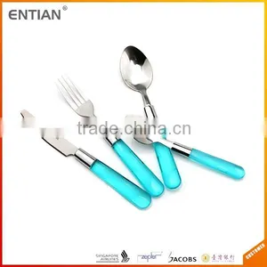 Cutlery Sets With Plastic Handles, Set of Cutlery, Plastic Metallic Cutlery thumbnail-1