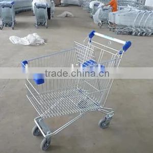 Russian Style Feet 100L Supermarket Hand Cart Metal Trolley thumbnail-1