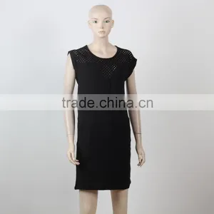 Black T-shirt Dress Slim Dress Guangzhou Women Clothes Manufacture thumbnail-1