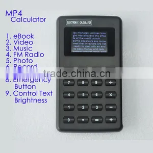 Magic Calculator With MP4 Function Has EBook, Photo, Music, Video, Recorder, FM Radio, Emergency Button to Back to Calculator thumbnail-1