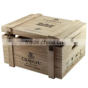 Vintage Feature And Wine Industrial Use Wooden Wine Boxes For Sale thumbnail-3