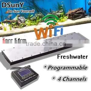 WIFI IOS Android 4 Channels Programmable Setting Freshwater Fish Live Led Aquarium Light 180cm 360cm thumbnail-1