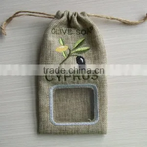 ECO-FRIENDLY HIGHT DENSITY MINI JUTE BAG WITH WINDOW thumbnail-1