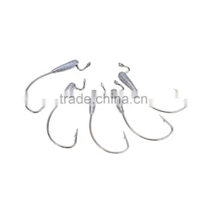 5Pcs Carbon Steel Lead Fishing Hooks thumbnail-4