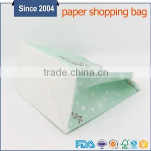 Color Printing Popular Die Cut Hole Handle White Kraft Paper Bags thumbnail-2