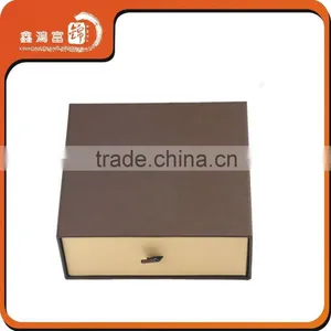 Xhfj Custom Brown Black Luxury Drawer Paper Box for Gift thumbnail-1
