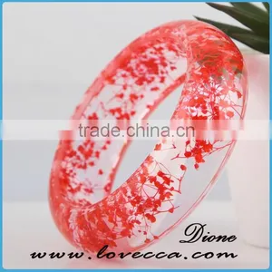 2016 Fashion New Design Wholesale Customized Clear Resin Bangle thumbnail-2