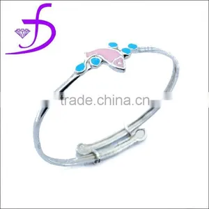 Latest Enamel Christmas Collection Jewelry Silver Enamel Bracelet Bangle thumbnail-1