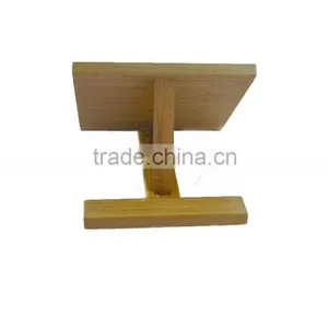 DT013/Hot Sales Bamboo Square Ipad Holder,New Design Bamboo Ipad Rack,Tablet Stand thumbnail-4