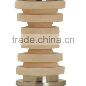 Wood Twist Curtain Pole Finials thumbnail-1