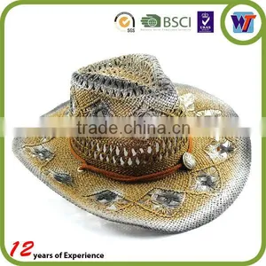 Brown or Camel Color Wide Brim Fashion Fedora Lemmy Cowboy Hat thumbnail-1