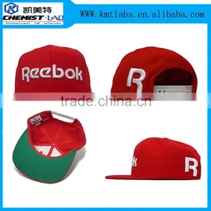 High Quality Fashion Red Color Custom Flat Brim Twill Cotton Snapback Rope Cap thumbnail-2