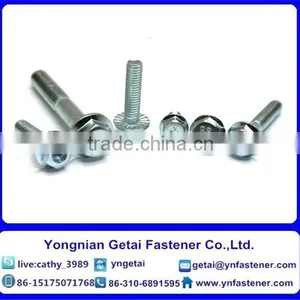 Hexagon Head Flange Bolts , DIN933/931 H.D.G / Galvanized With Black /yellow Zinc Plated/blue White thumbnail-5