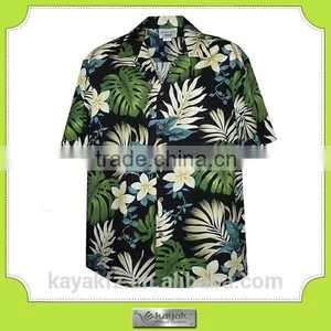 Wholesale Men Cotton Hawaiian Aloha Shirt thumbnail-1