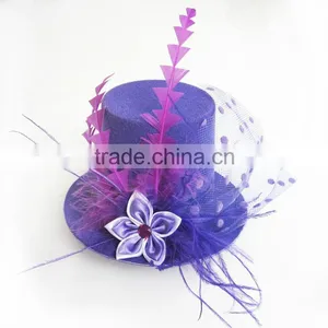 MYLOVE Purple High Mini Top Hat With Clips Party Hat MLGM044 thumbnail-1