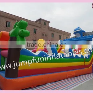 Inflatable Fun City Supplier / PVC Tarpaulin Playground / Large Slide thumbnail-3