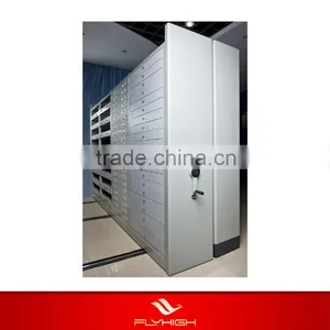 Mobile Filing Storage Ahelving Bookcase Steel Mobile Cabinet thumbnail-1