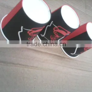 Logo Print Paper Cups Disposable Coffee Paper Cups thumbnail-1
