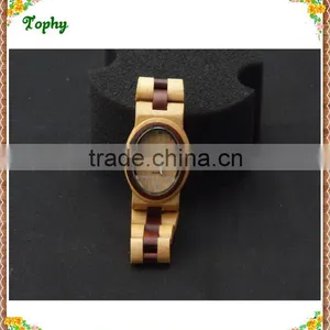 2016 Vogue World Fashion Brand Quartz Wood Lady Watch Made of Wooden and Bamboo Material thumbnail-5
