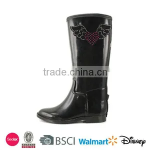 2014 New Style Top Seller Fashion Rubber Clear Women's Rain Boots thumbnail-1