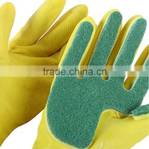 Gloves Household Wholesale Washing Heavy Duty Cleaning Sponge Kitchen Hand Gloves thumbnail-4