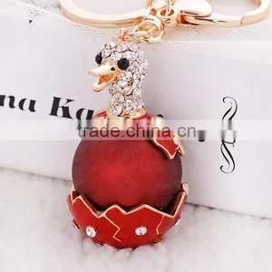 Sparkling Keychain Blingbling Crystal Rhinestone Handbag Charm for Cat Animal Lovers Diamond Kitty Key Ring/Chain thumbnail-1