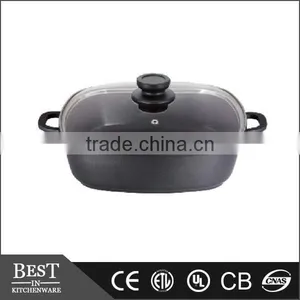 Square Cassrole With Glass Lid thumbnail-1