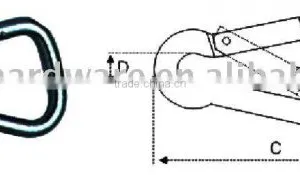 Stainless Steel Asymetric Snap Hook (snap Hook) thumbnail-1
