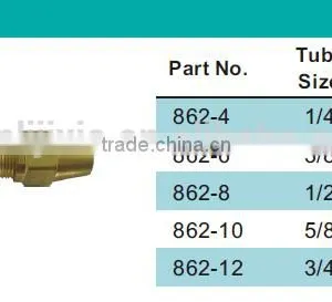 862 Union,Air Brake Fittings for Copper Tube, Brass Valve thumbnail-4